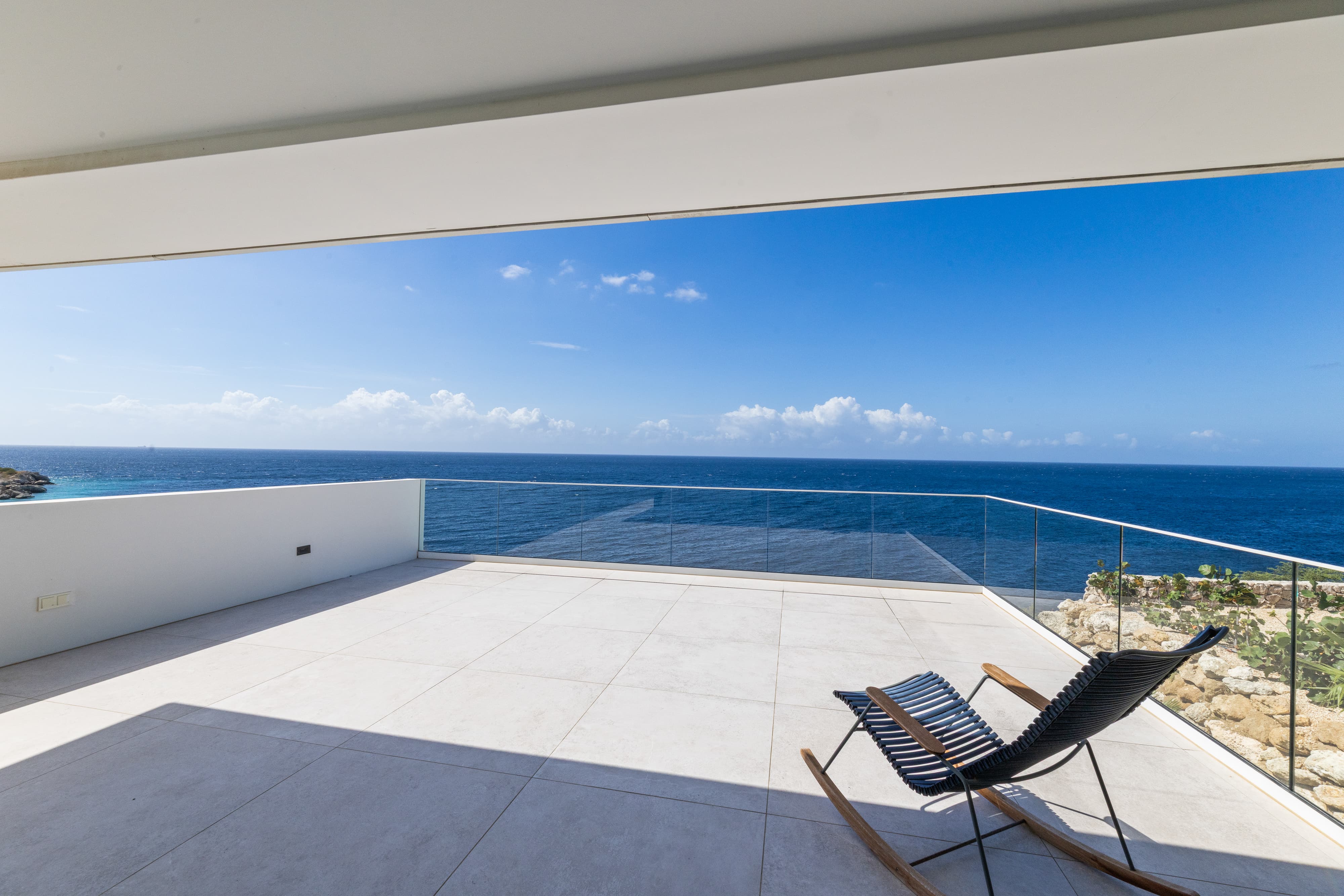 large balcony