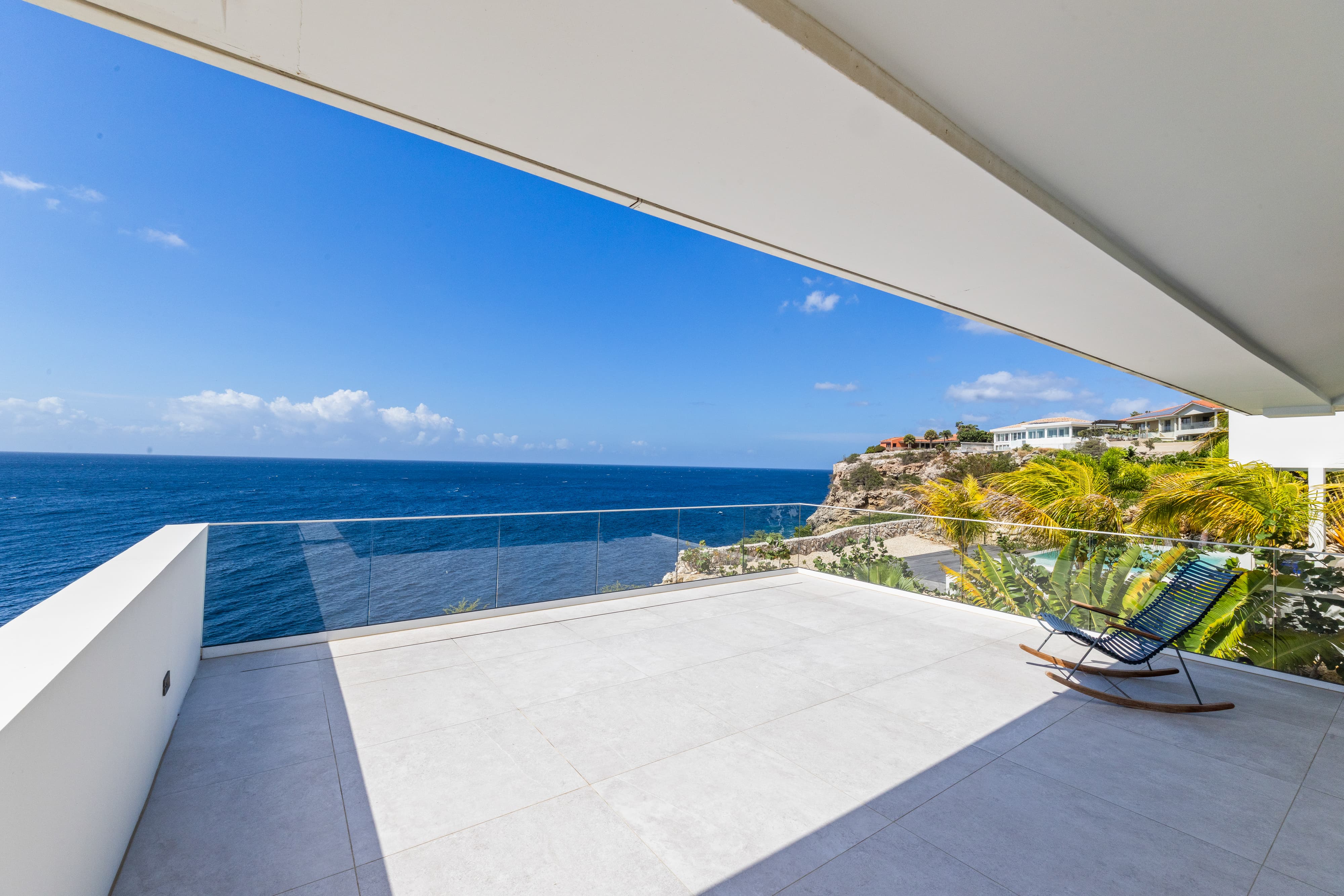 Large balcony reachable from every bedroom