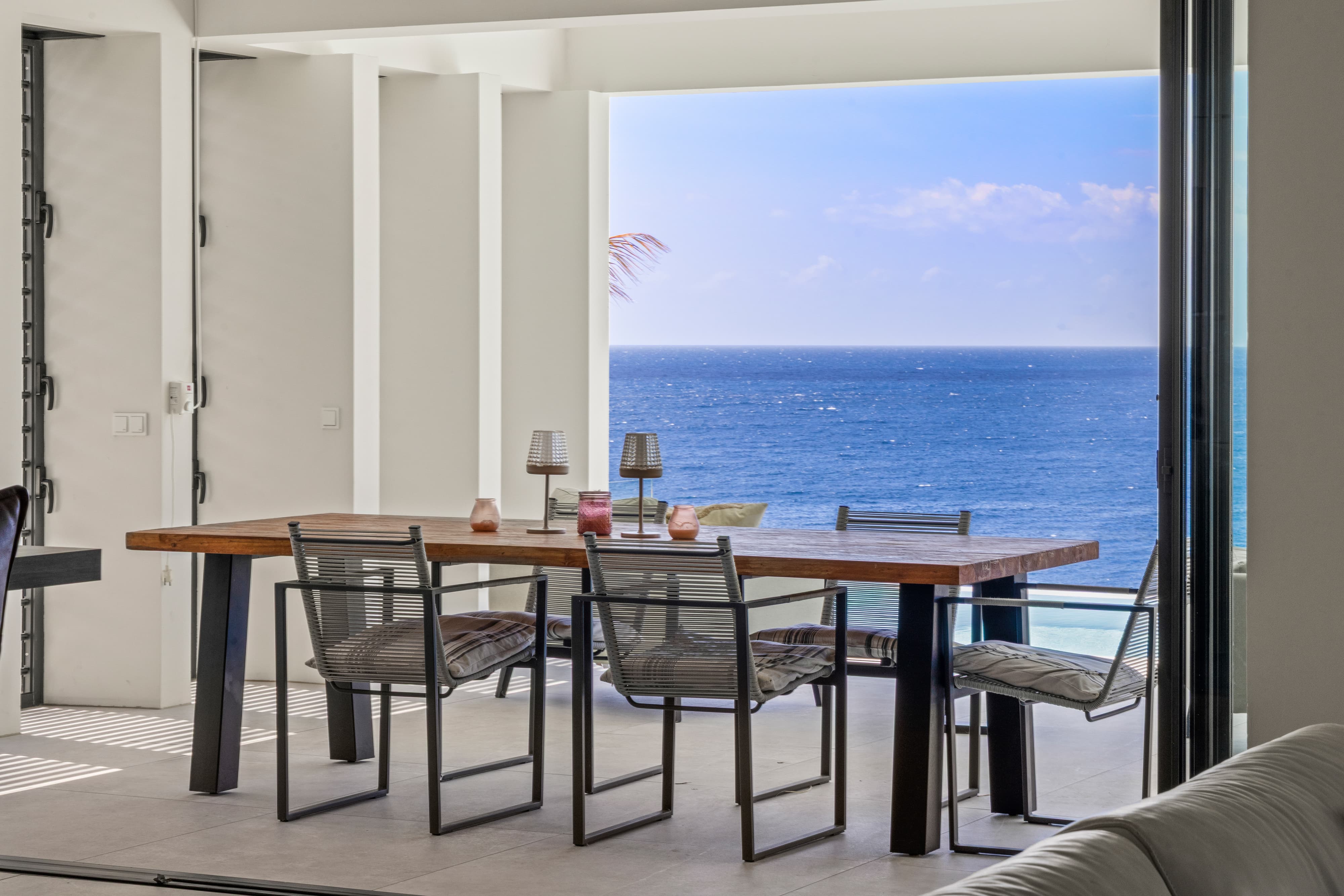 dining table on the deck